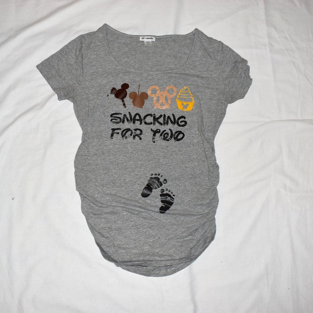 Oh! Mamma Gray Short Sleeve Tee